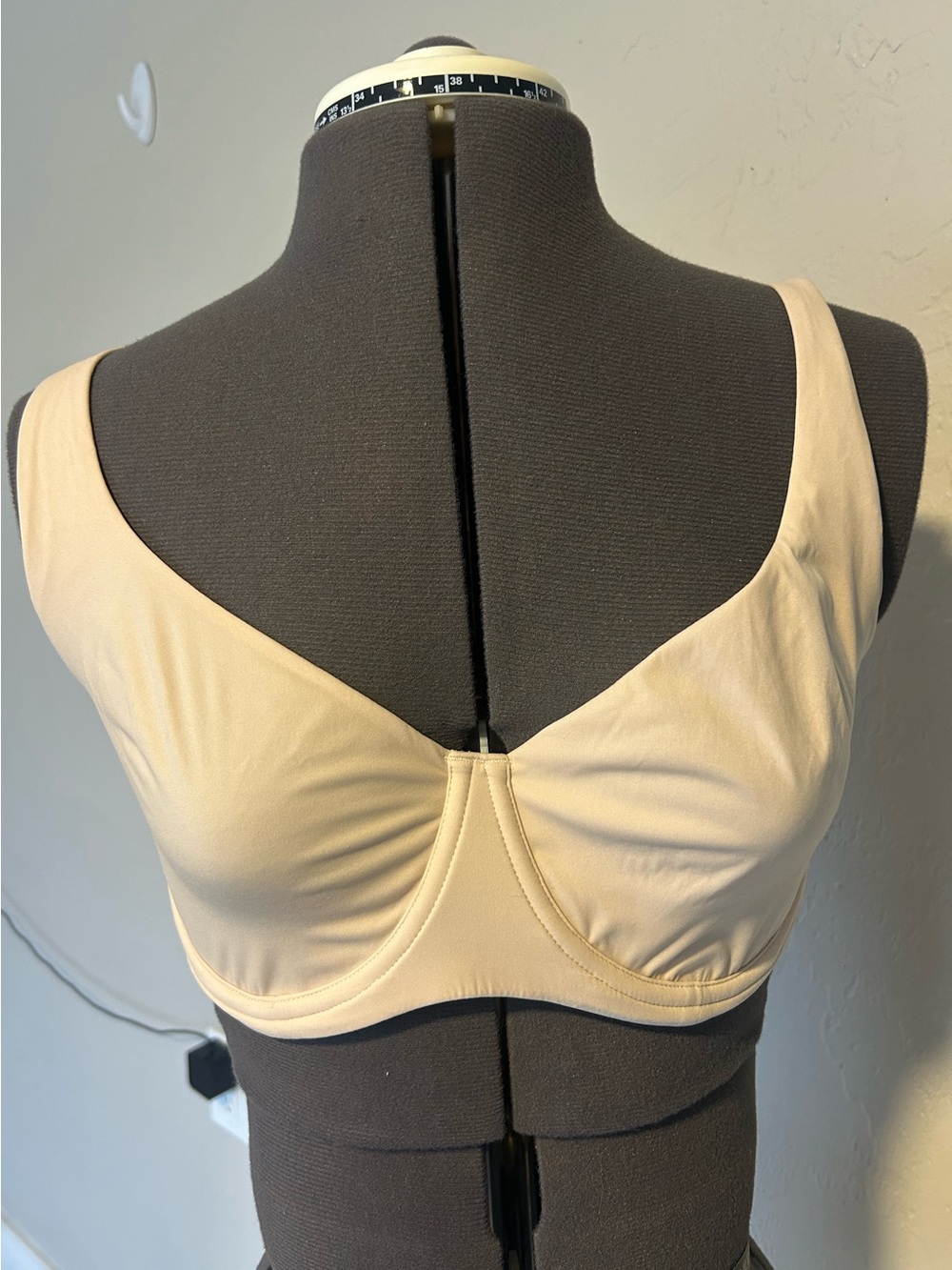 Dobreva 36E Womens Comfancy Unlined Balconette Bra Beige F207 NEW (1891)